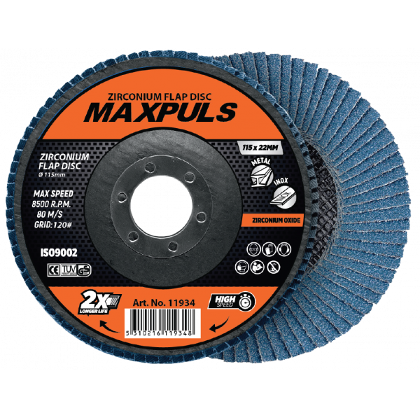 DISK LAM. INOX MAXPULS 115*22 G-060 10/1