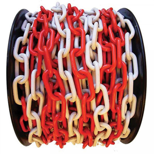 LANAC PVC 6 mm CRVENO-BIJELI (25m)