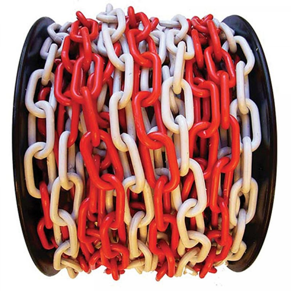 LANAC PVC 6 mm CRVENO-BIJELI (25m)
